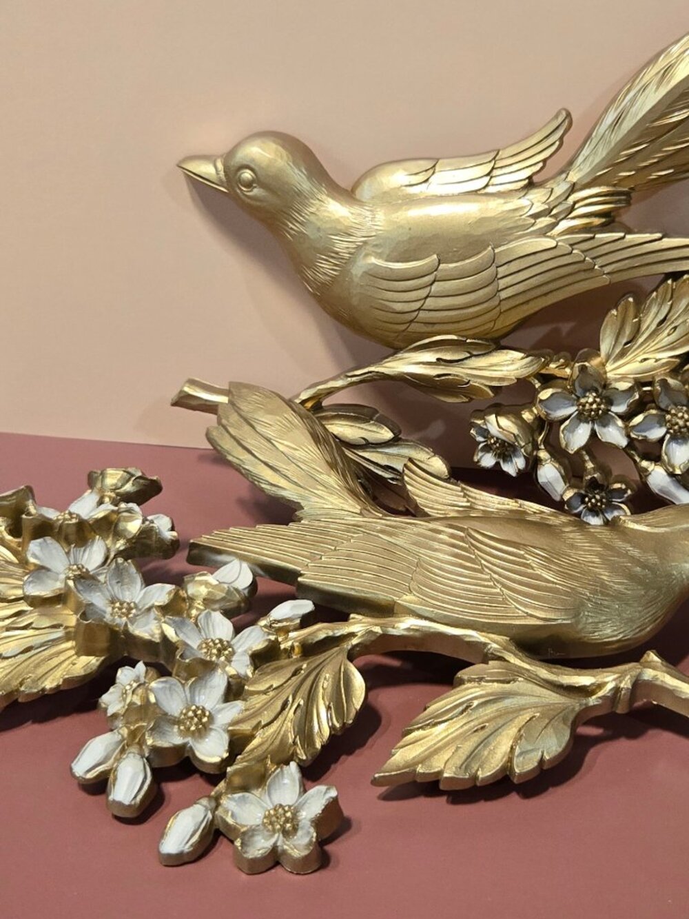 Gold Bird Wall Decor 1967 Syroco Style, Mid Century Modern Hollywood  Regency